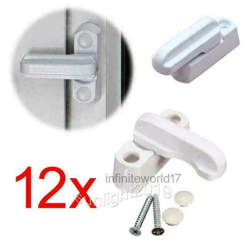 12Pcs Fensterschloss Fenstersicherung Türschloss Tür Fenster Einbruchschutz Neu - Bild 8 von 8