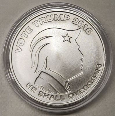 2016ドナルドトランプ大統領銀貨 2016 BU 鑑定済み シルバーイーグルコインDonald Trump肖像