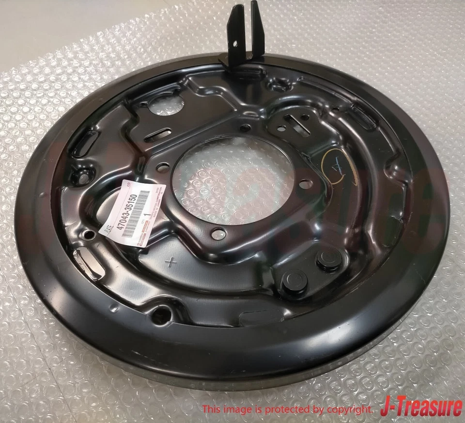 Placa de respaldo de freno trasero genuina derecha Toyota 4runner RN10# 85-95 47043-35150 OEM Foto 3 de 4