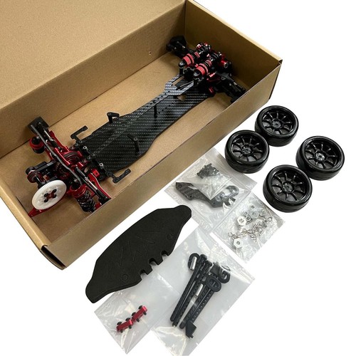 Alu & CF Chassis D5S Rahmenkit Umbau Riemenantrieb 1/10 RWD Drift Car - Bild 7 von 7