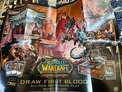 WORLD OF WARCRAFT TRADING CARD GAME PROMO POSTER. Jim Lee art