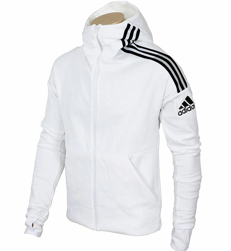 Relación Herméticamente Desalentar adidas Men&#039;s ZNE 3S Full-Zip Hoody Shirts White FL3983 | eBay