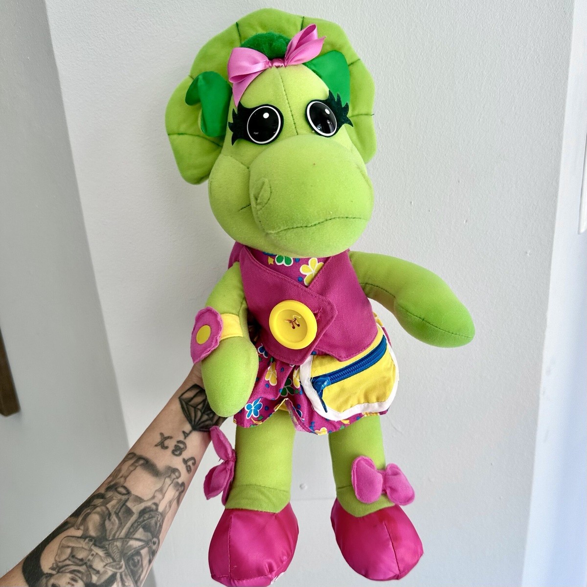 Vintage 1990 Barney's Baby Bop Talk N' Dress Baby Bop Plush | eBay