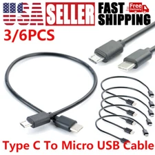 USB-C Type C to Micro USB Male Sync OTG Charge Data Transfer Cable Cord USB 2.0