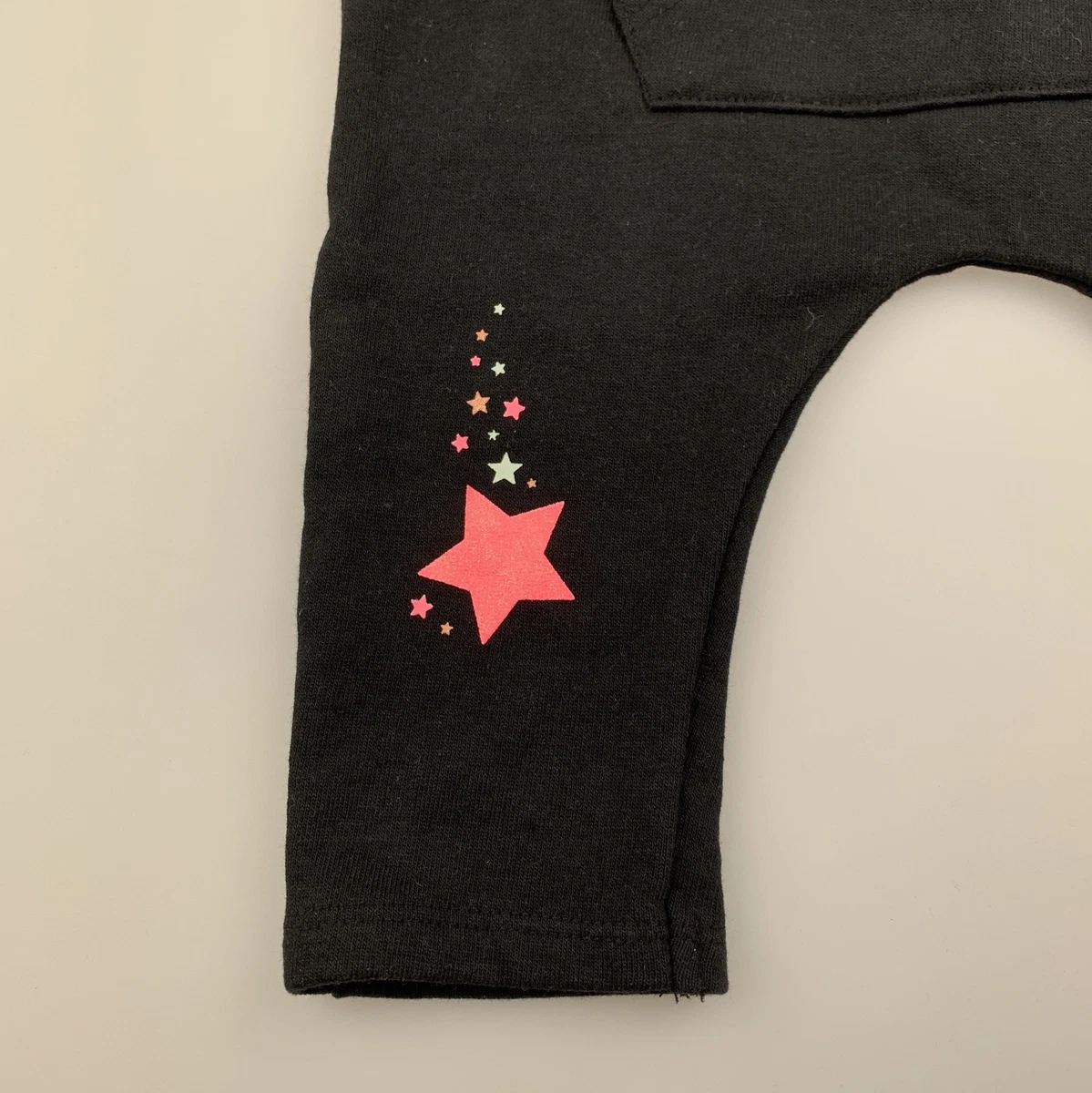 Girls size 00 Target black fleece lined track sweat pants EUC