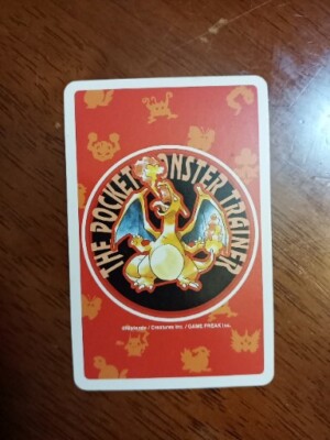 Arcanine 59 Pokemon Red Playing Card Poker King Clubs 1996 