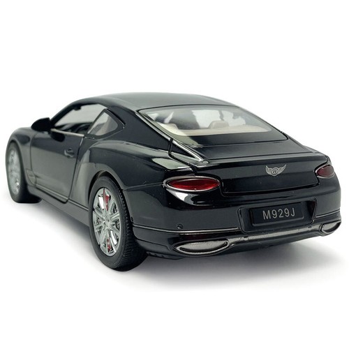 Modellino auto 1:24 Bentley Continental GT die-cast giocattolo model collezione nero - Foto 8 di 12