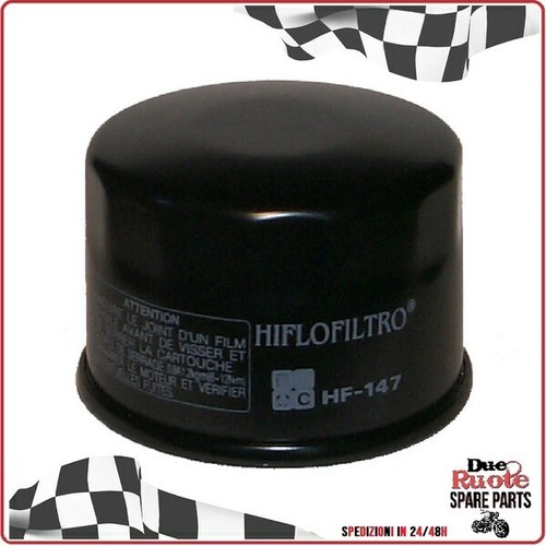 FILTRO OLIO MOTO PER YAMAHA FAZER 600 1998>2003 QUAD RAPTOR 660 HIFLO HF147 - Foto 3 di 4