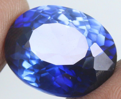 Natürlicher Montana Blue Saphir zertifiziert 19,25 Ct Oval Unbeheizt AAA+ Ede...