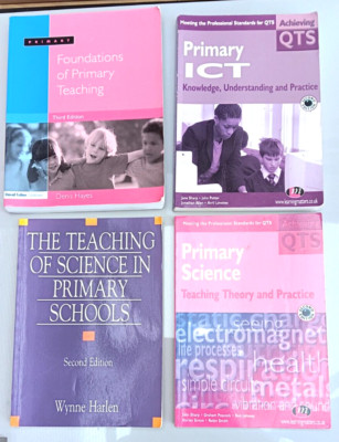 Teaching theory books QTS ICT Primary school Science ICT set of 4