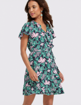 Draper James Tropical Floral Wrap Dress, Nassau Navy, Size 0, NWT | eBay Draper James Tropical Floral Wrap Dress, Nassau Navy, Size 0, NWT | eBay