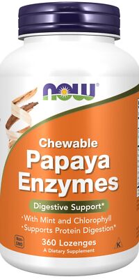 Now Foods Chewable Papaya Enzymes - 360 Lutschtabletten (7,55 EUR/100 g)