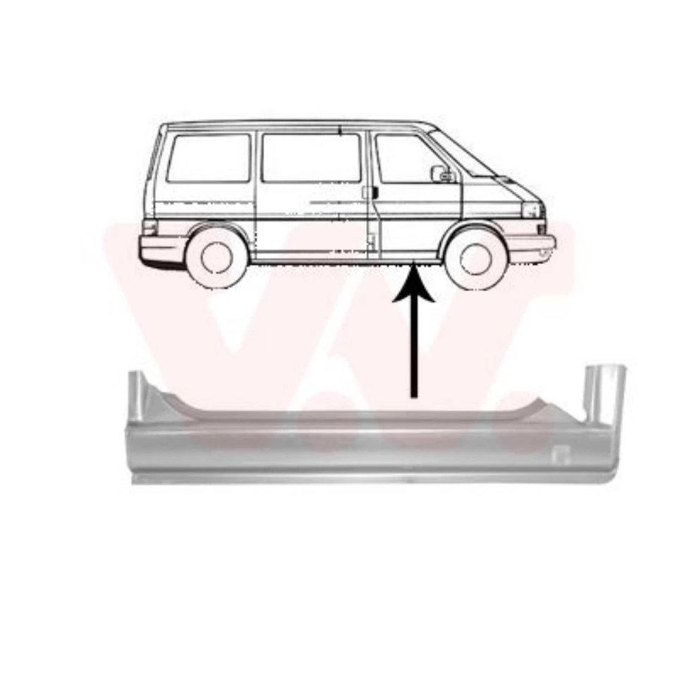 Seitenschweller vorne rechts für VW Transporter IV Bus 70XB 70XC 7DB 7DW - Bild 1 von 1
