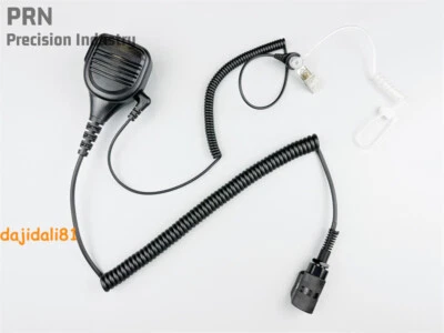PRN Black Speaker Handmic With Air Duct Earphone For TRI TCA PRC 152/148/117