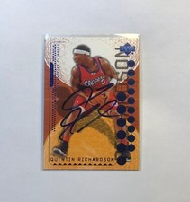2003-04 Upper Deck Triple Dimensions #34 Quentin Richardson Autograph