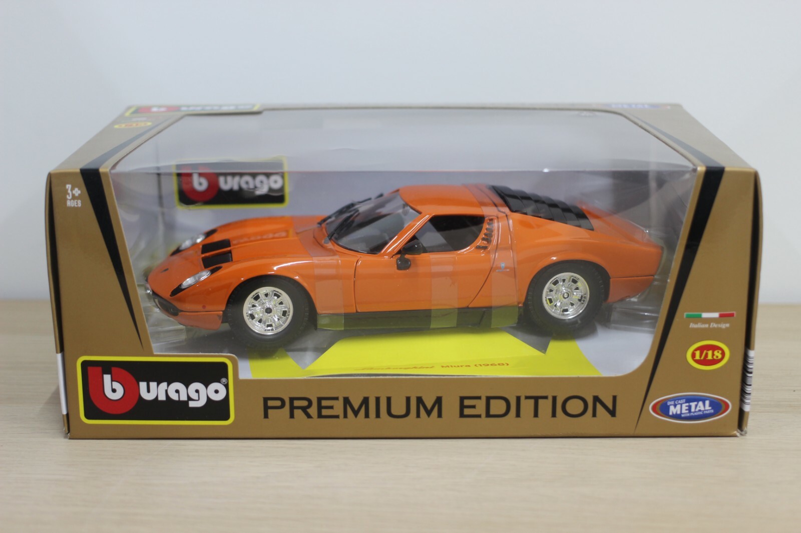 BURAGO 1/18 LAMBORGHINI MIURA 1968 N°11226 DIE CAST COLLECTION MODEL CAR Oferty akcji
