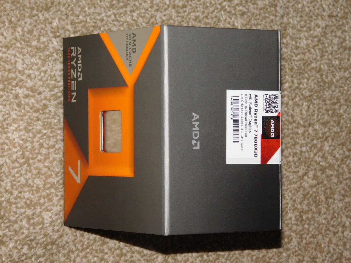 AMD Ryzen 7 7800X3D Processor (5 GHz, 8 Cores, Socket AM5) Boxed
