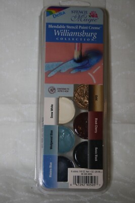 Delta Stencil Paint Creme Color Williamsburg collection,  Art, Crafts