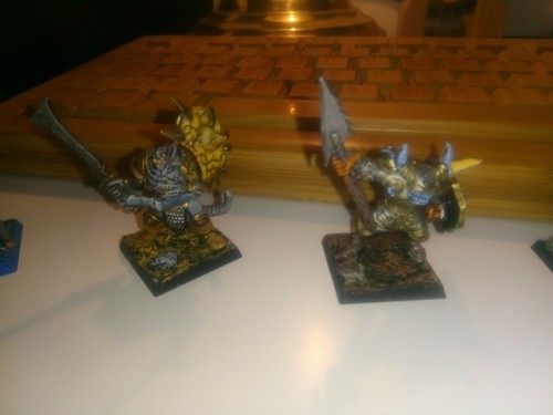 Chaos Tzeentch Champion X6 PZ miniature similar to the old world warhammer