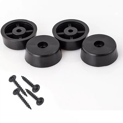 EAGLE & ALTAI Set of 4 Black Plastic Feet with inc Fixing Screws Tapered Foot