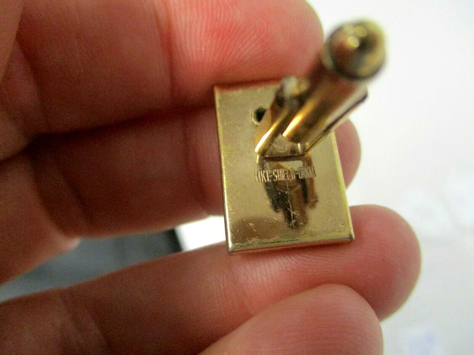 DE COLECCIÓN FIRMADA KREISLER CORONA DE ORO 14K SOBRE VIDRIO COBALTO GEMELOS RELLENOS DE ORO 12K Foto 4 de 4