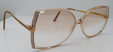 Vintage Logo Paris 502 Gold Translucent Oval Sunglasses France FRAMES ONLY