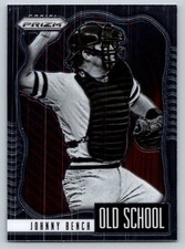 2021 Panini Prizm #OS-8 Johnny Bench Old School Reds