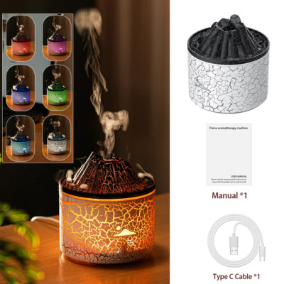 Volcano Fire Flame Luftbefeuchter Aroma Diffusor ätherisches Öl mit Fernbedienung