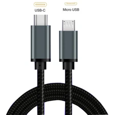 USB-C Type C to Micro USB 2.0 Sync OTG Fast Charge Data Transfer Cable Cord US