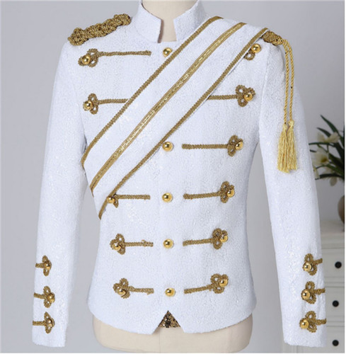 Michael Jackson Bad Concert Black White Jacket Stage Costumes Men Women Adult - Foto 1 di 15