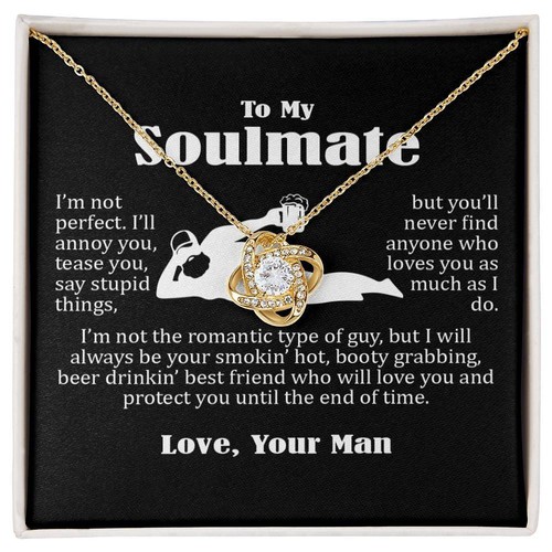 To My Soulmate, Necklace For Women, Funny Gift For Girlfriend, From Husband Gift - Picture 10 of 23