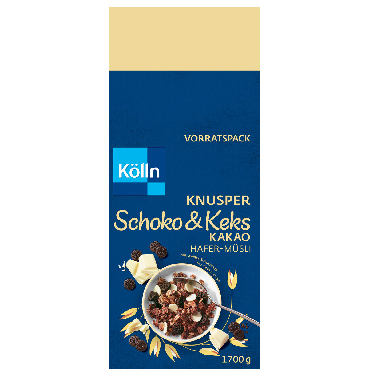Kölln Chocolate Y Galleta Cacao Avena Cereales Blancos Chocolate Kakaokeksen