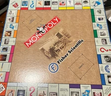 fisher scientific centennial edition monopoly game board 