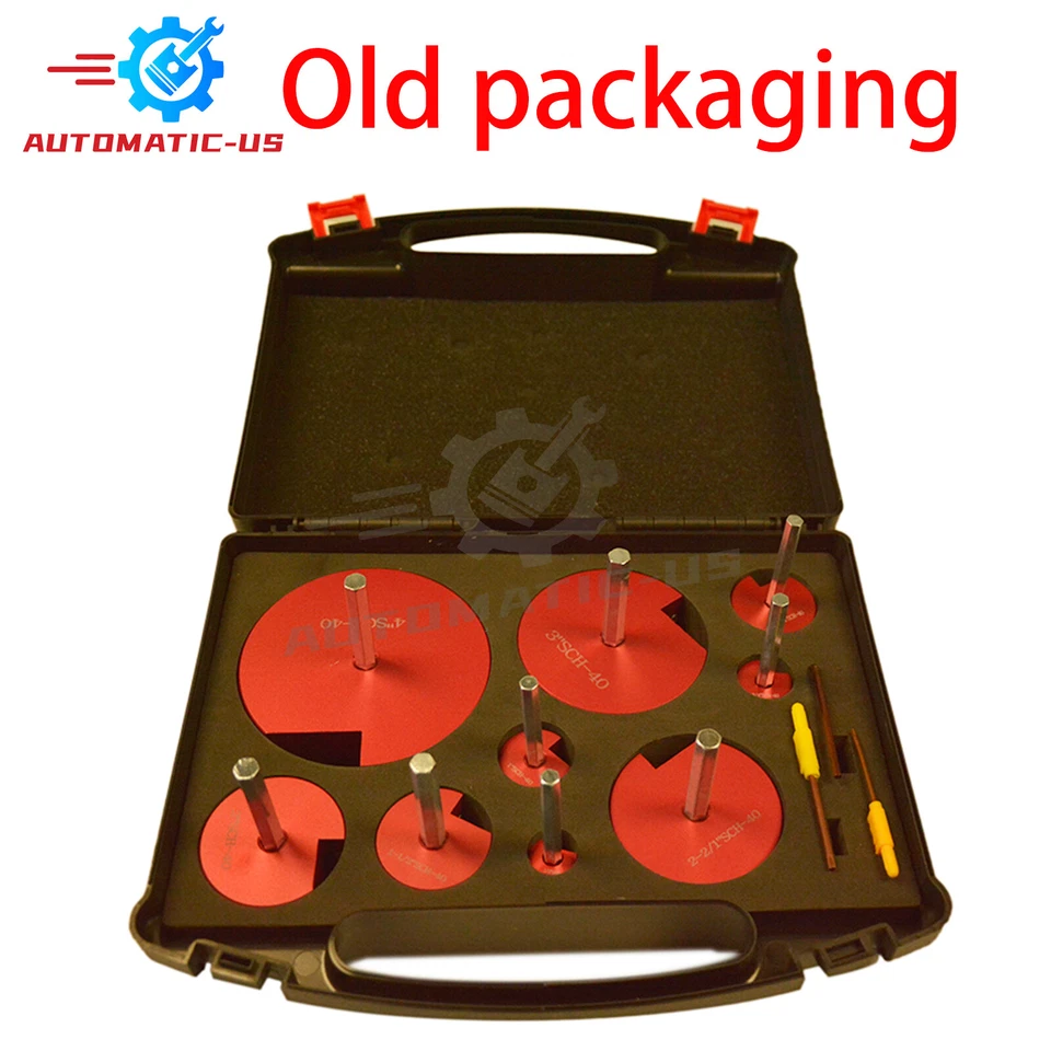 Juego completo de escariadores de plástico Kit de escariadores de montaje de tuberías de PVC Taladros estándar de 1/2" 9 piezas Foto 4 de 4