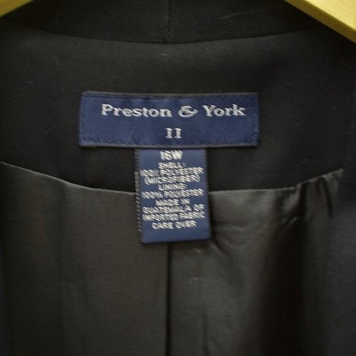 Preston & York Shawl Neck Single Button Plus Size Career Blazer 16W - Picture 4 of 4