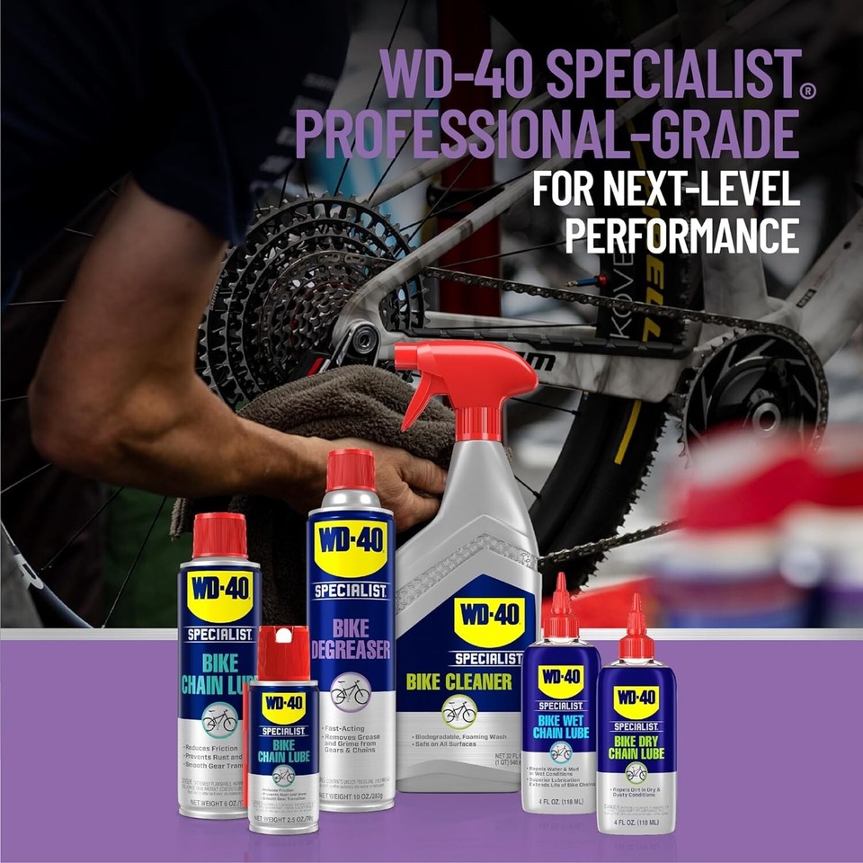 WD40 Bike Degreaser Specialist Bike Chain Gear Cleaner Fast Acting