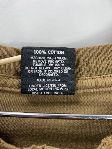 Vintage 80s 90s Local Motion Hawaii USA Brown Shirt Single Stitch Skate Surf XL - Picture 5 of 12