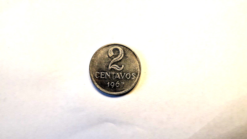Brazil 2 Centavos 1967 Stainless Steel KM#575.1 UNC 256