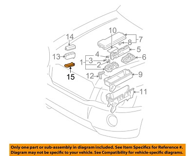 TOYOTA LEXUS OEM 8266307030 Fuse Box Relay Lower Cover HIGHLANDER AVALON RX300