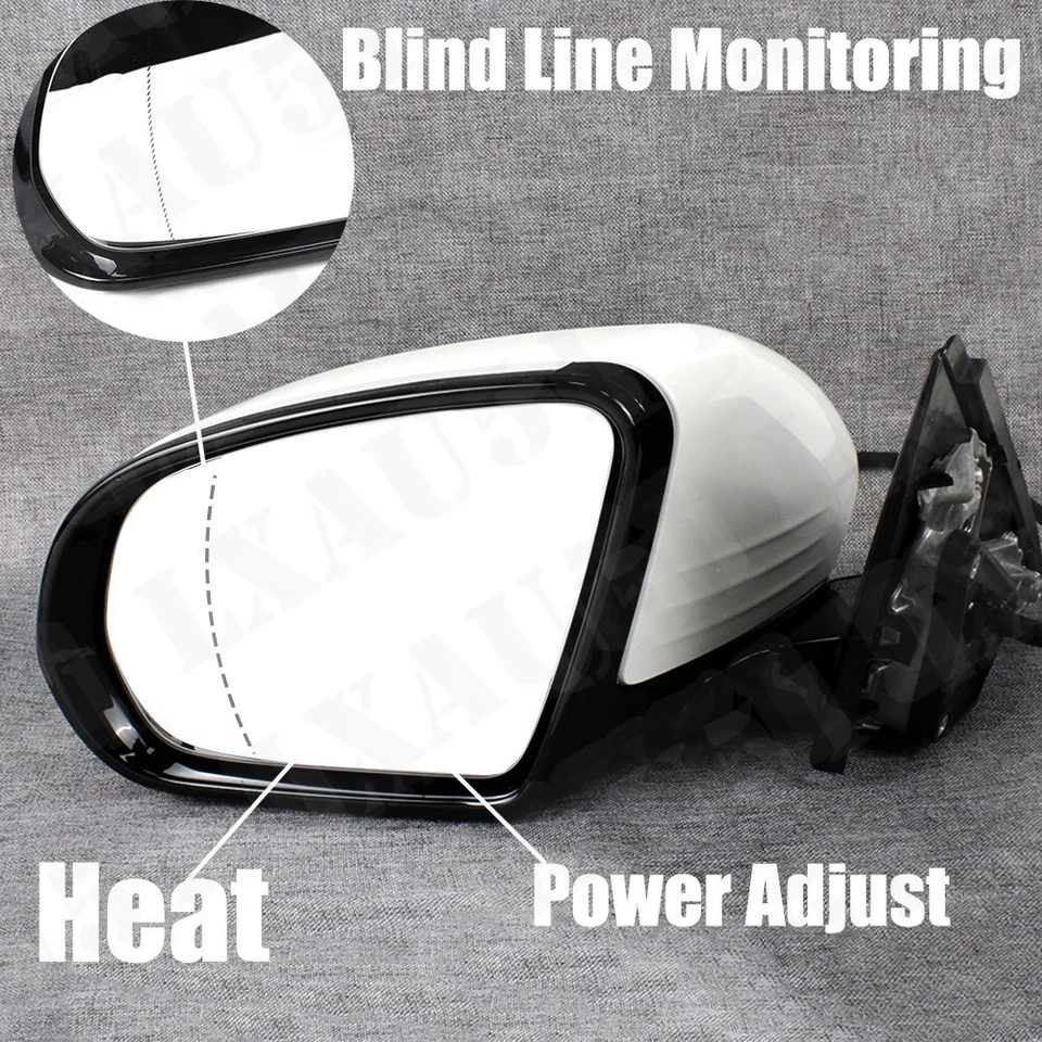 Espejo retrovisor izquierdo del conductor pintado blanco para Mercedes Benz W222 2014-2020 10 pines Foto 3 de 4