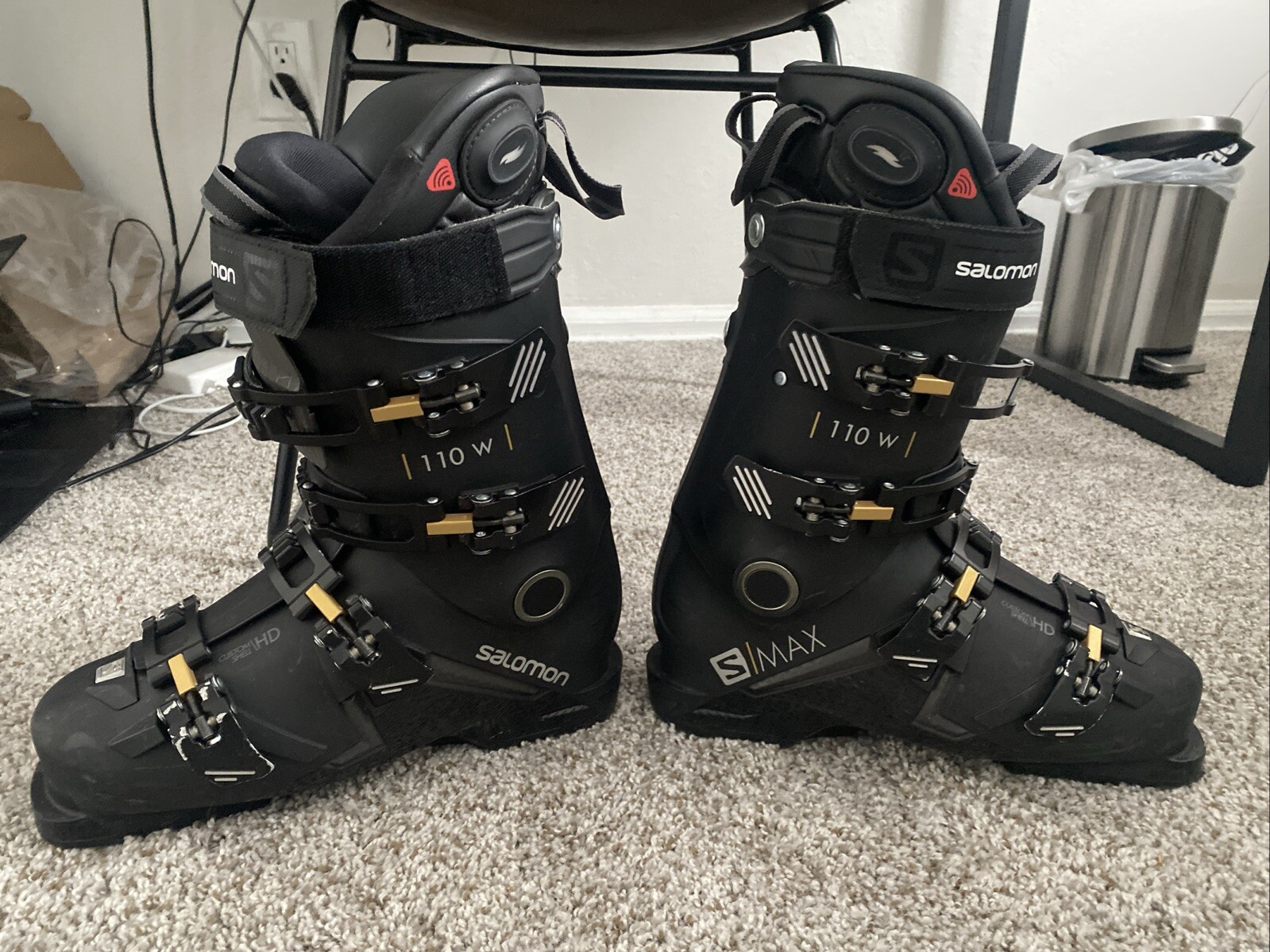 Scarponi da sci donna usati Salomon S Max 110 W misura 26 27 5 lunghezza suola scarpone 304 mm