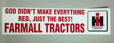 Two - God Didnt Make Everything Red Just The Best Farmall Tractors Ih Decals
