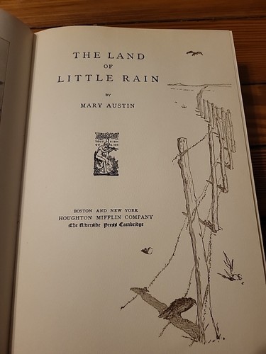 The Land of Little Rain, Mary Austin, Early/First Edition 1903 HC Historic NICE - Picture 10 of 23