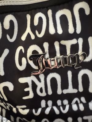 Bbw logo juicy couture black white nylon chain backpack | eBay display picture 1