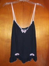 Vtg 90's Y2K Studio Donatella Babydoll Camisole Lingerie Top Whimsigoth 