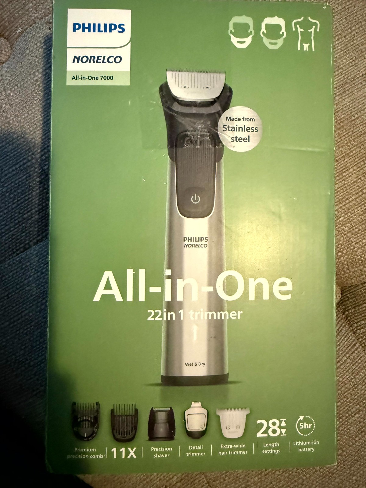 Philips Norelco All-in-One 7000 Series 22-Piece Trimmer - Electric Shaver and Cl