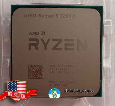 (New) AMD Ryzen 5 5600X 6-Core 12-Thread AM4 CPU Processor OEM Tray