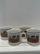 Villeroy & Boch Design Naif Set of 4 Colorful Porcelain Espresso Demitasse Cup