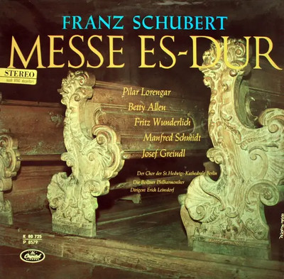 Schubert Messe Nr. 6 Es-Dur NEAR MINT Capitol Vinyl LP