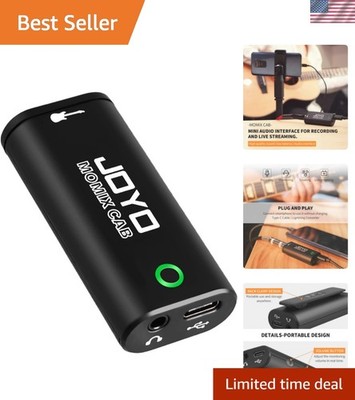 Guitar Audio Interface Pocket Internal Recording Sound Card with Type-C and L...